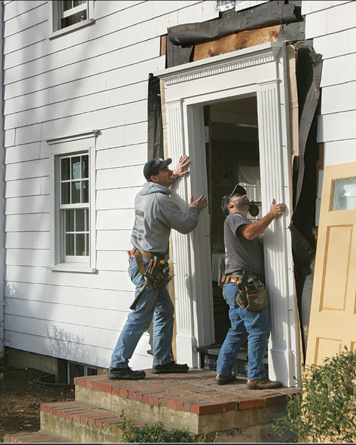 Professional entry door installation in Sterling Heights home